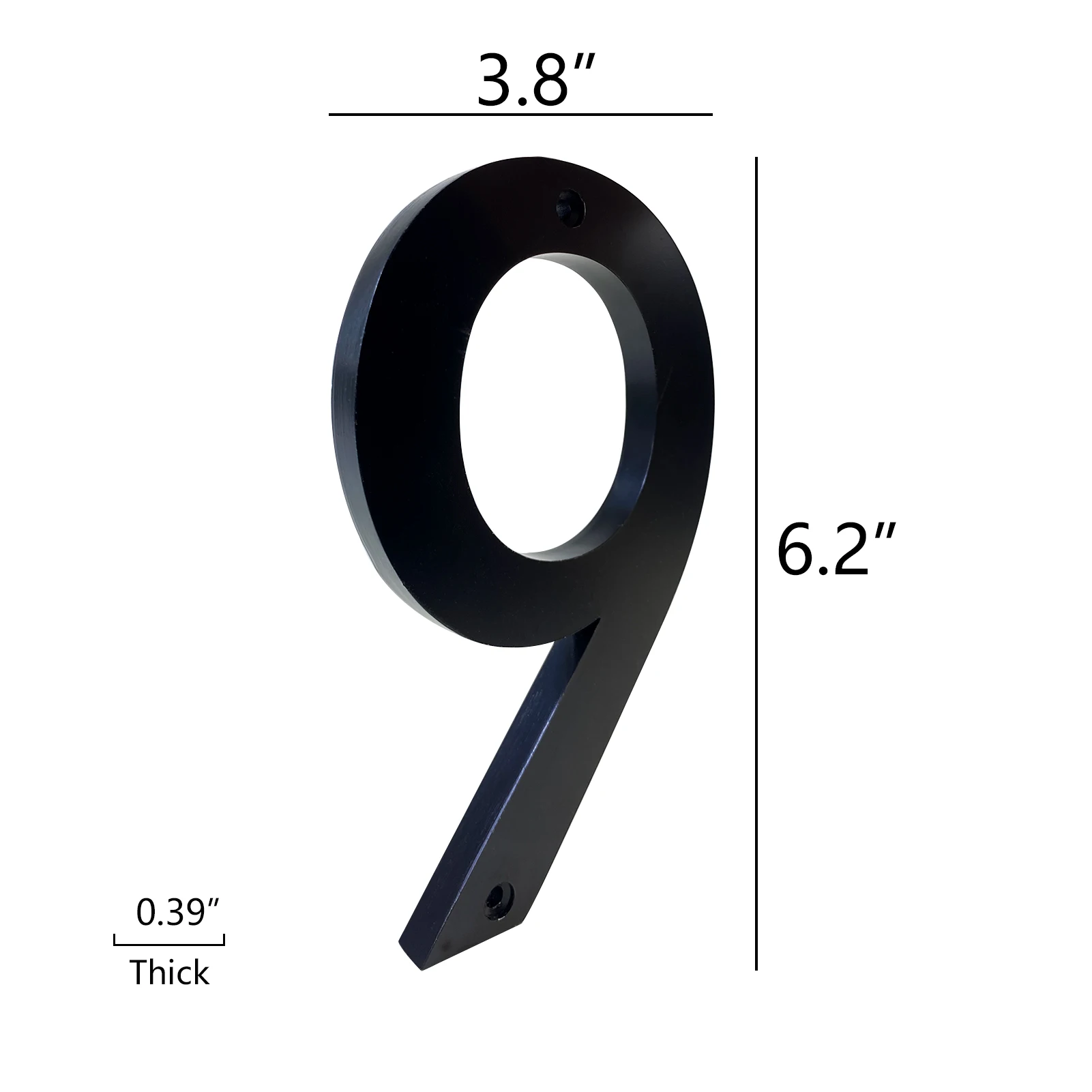House Number for Outside Floating Modern Address Numbers for Houses by metal Black for Home Door and Mailbox