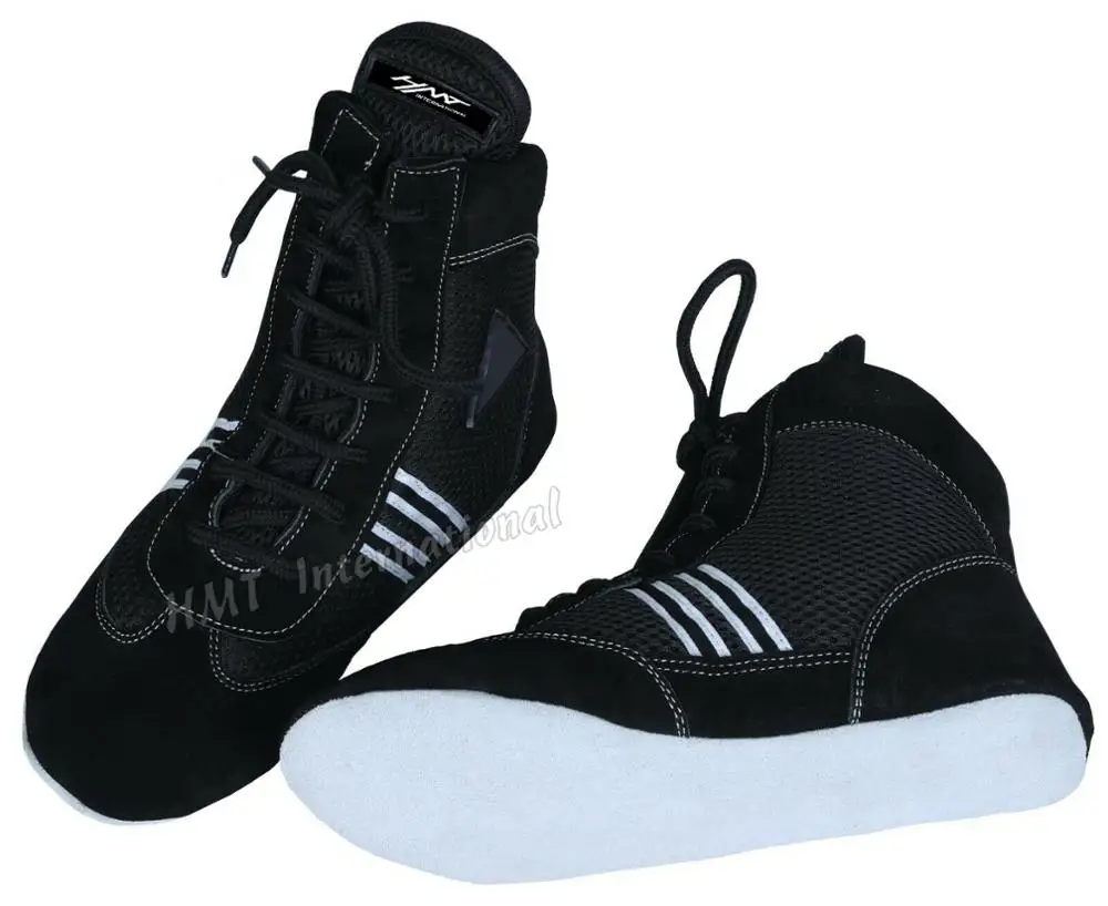 Boxing Training Boots Taekwondo Shoes Custom Boxing Sports Shoes Padding Mesh MMA Boxing Shoes Suede Leather Light Weight Boots