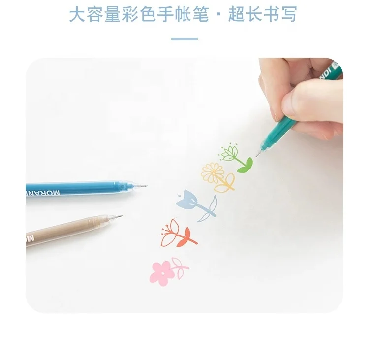 
Smooth writing ink 0.5mm roller ball extra fine point needle tip liquid ink gel pen 