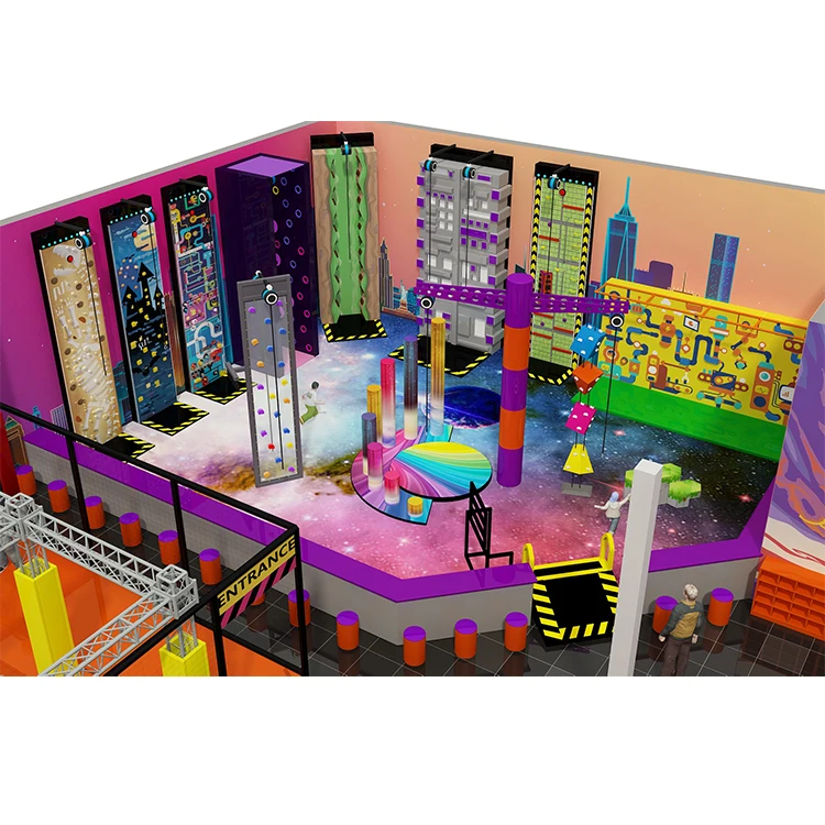Factory Price Game Center High Quality Durable Children Indoor Rock Climbing Wall