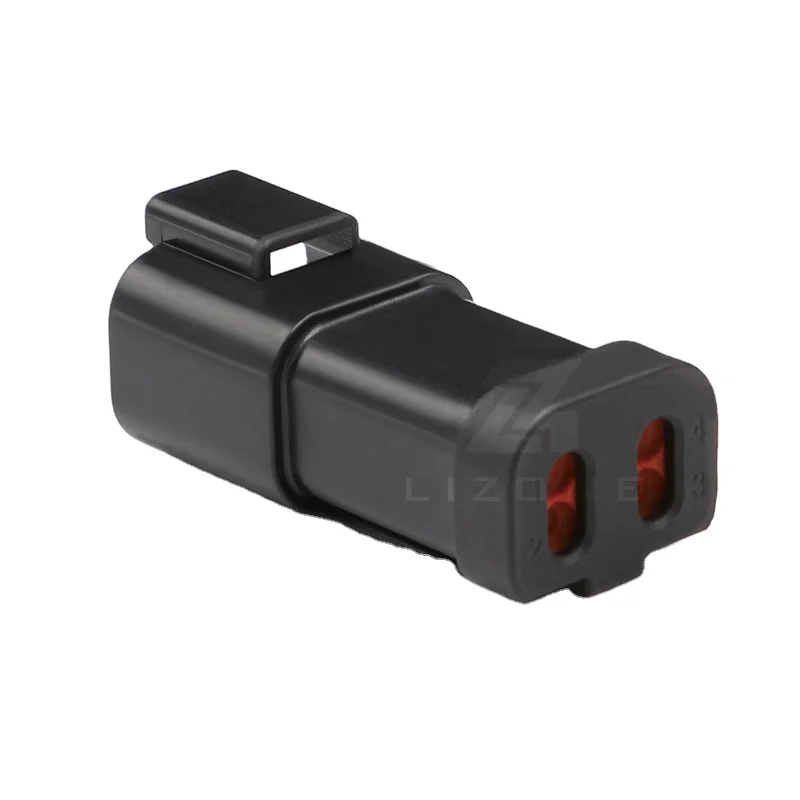 DT04-4P-E005 4 pin male Deutsch dt series automotive waterproof wire connector with end cover