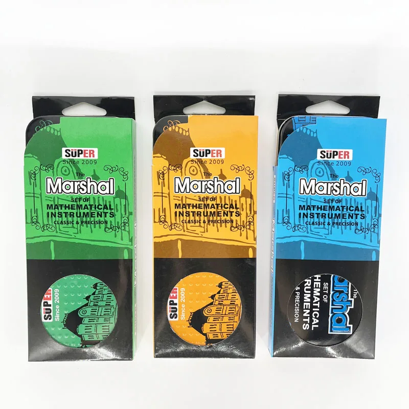 Лидер продаж на рынке Бангладеш 9 шт. металлических математических наборов маршала геометрический компас