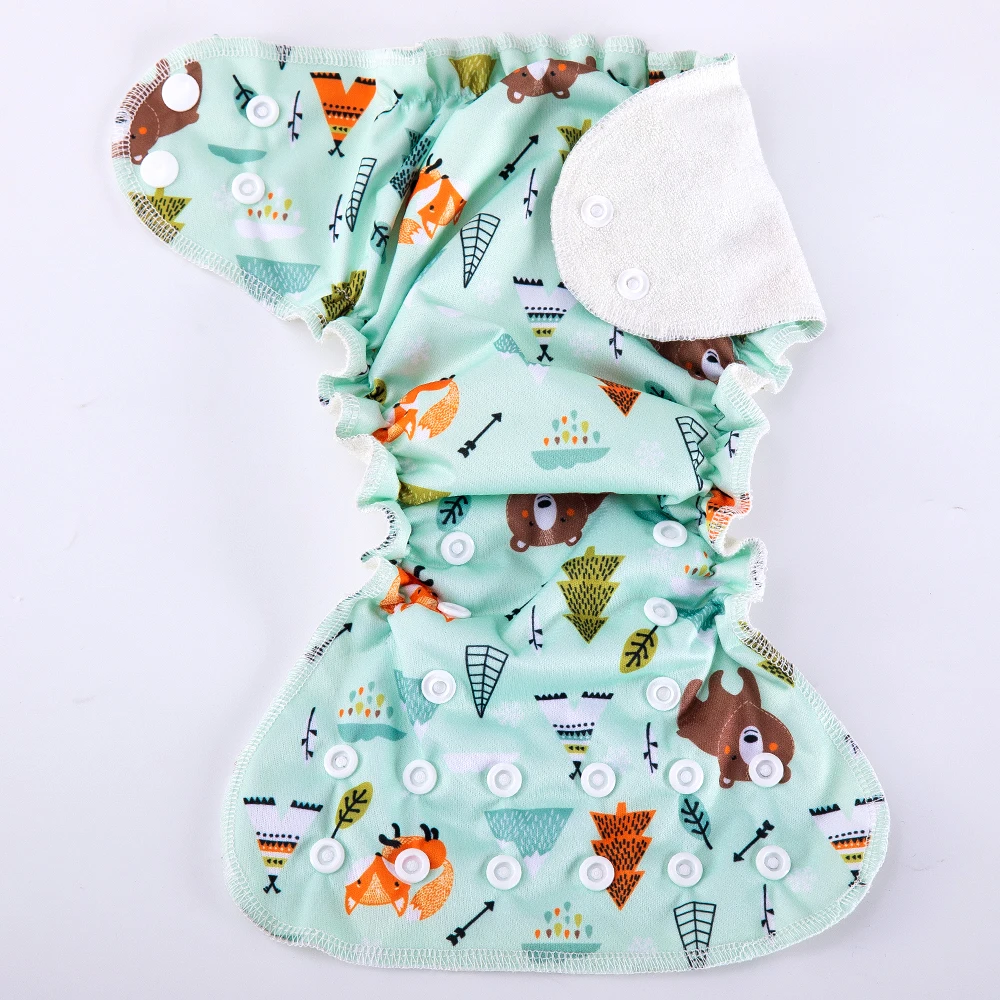 High quality popular organic cotton fitted cloth diaper pure cotton cloth diaper fitted diaper