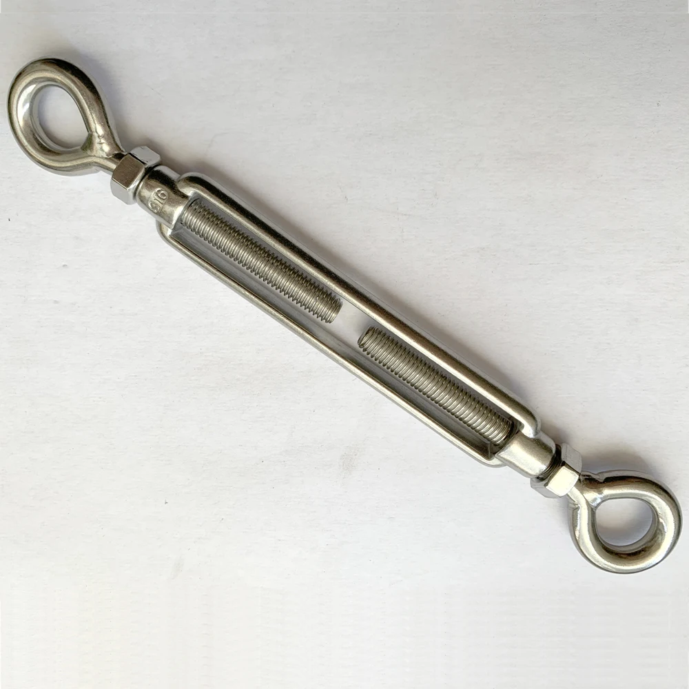 Stainless steel rigging hardware European type Eye Eye style open body turnbuckle