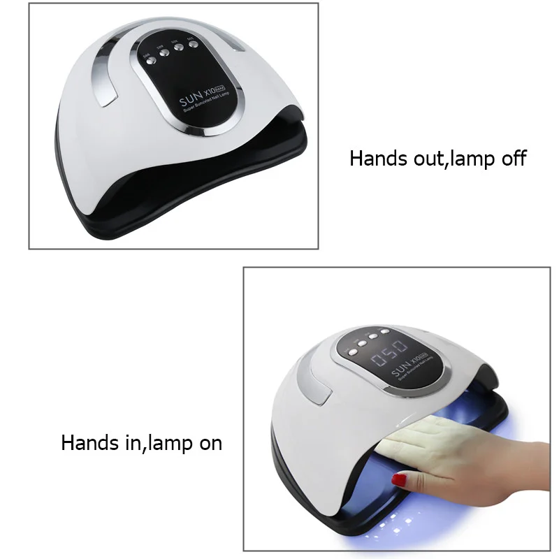 hot sale high-power nail Quick-drying sun X10 max 280W led 66 lamp nail lamp uv dryer nail tools art machine equipments