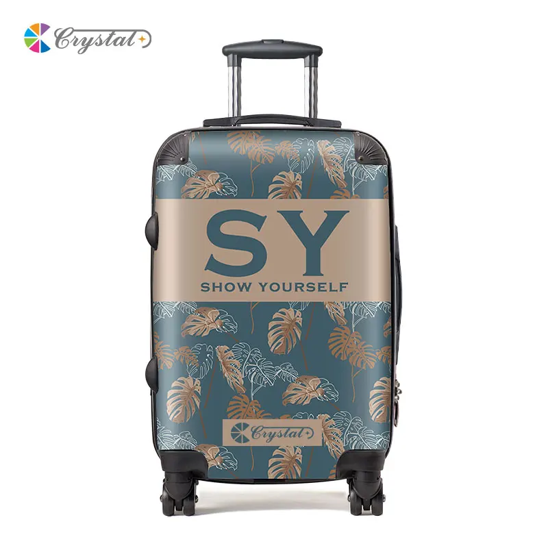 Customized design new design abs pc trolley luggage /bag/cabin case abs luggage set