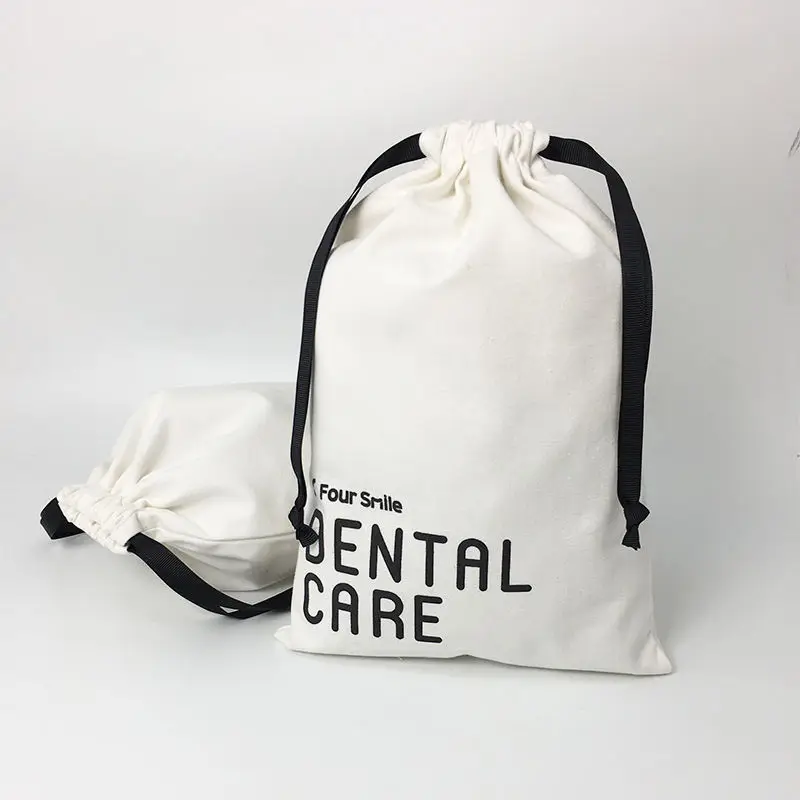 Wholesale Promotional Eco Friendly Dust Storage Custom Logo Printed Gift Soap Pouch Linen Candle Canvas Cotton Drawstring Bag