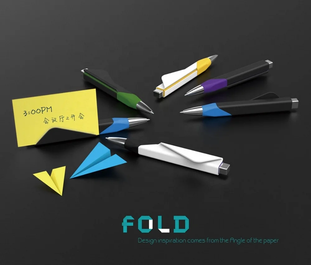 free samples wholesale advertisement  printed logo  folded  big clip shaped pens