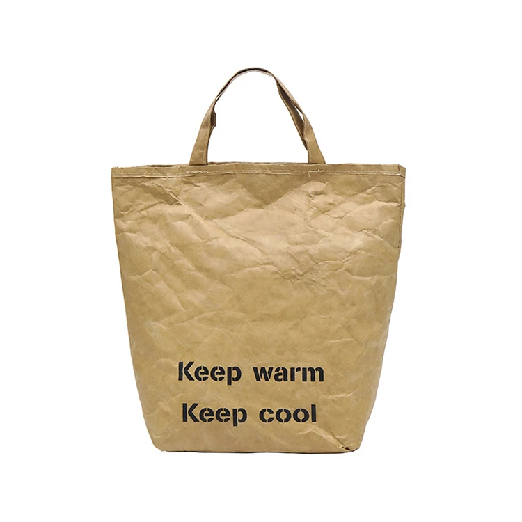 Wholesale Kraft Paper Ladies Large Capacity Crossbody Fashion Tyvek Tote Bag