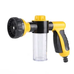 Garden Water Hose Foam Nozzle Soap Dispenser Gun Foam Sprayer for Car Washing Pets Shower Plants Watering