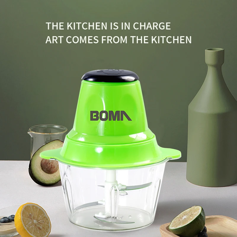 BOMA 2.0L бытовых электрических мясо шлифовальные станки для овощей фруктов блендер смеситель кухни инструмент 220V 300W электрический кухонный комбайн