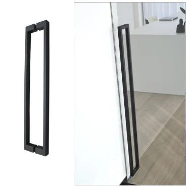 Wholesale Price Handle Stainless Steel Double Sided Wooden Door Pull Handle Luxury Interior Furniture Glass Door Handle