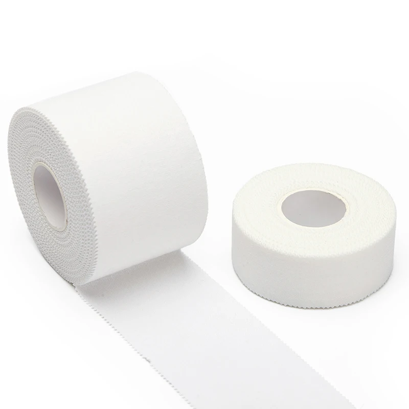 high adhesive Full Cotton High Quality white Rigid strapping sports Athletic Cloth Tape Soccer Football Tape