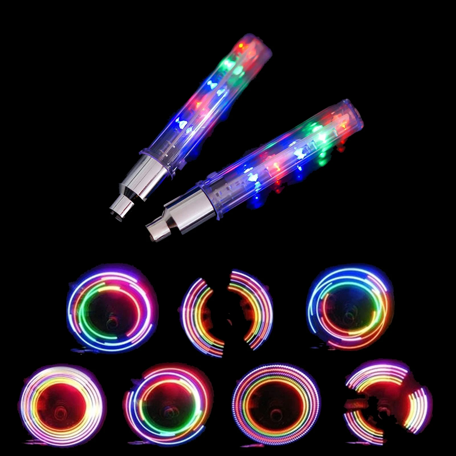 Multicolor Bike Tire Lights Waterproof Cycling Wheels Lights Safety Motorcycle Bicycle Accessories Lamp Led Bike Wheel Lights
