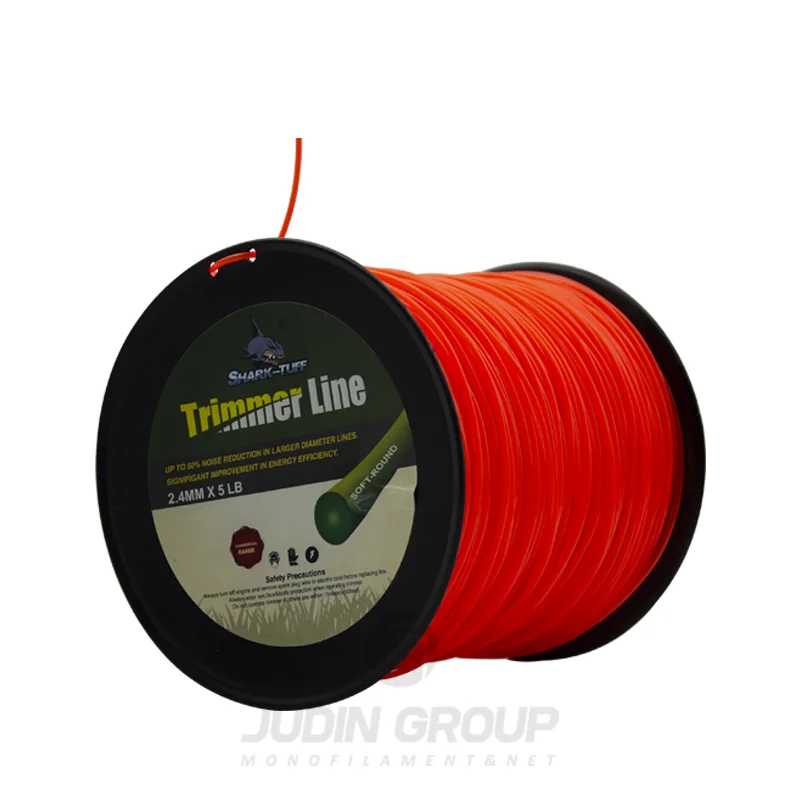 Hot Sale Nylon Grass Cutting Line 2.4mm 5LB Round Spool Pack Trimmer Line
