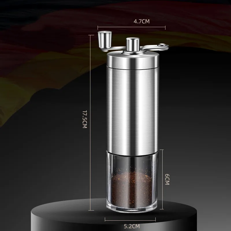 Amazon Hot Selling Portable Detachable Small Volume Stainless Steel Hand Crank Coffee Grinder