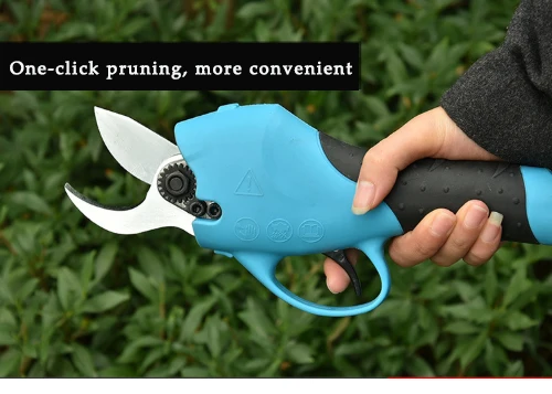 2023 Hot Sale Garden Tool Handhleld Adjunstable Blue Electric Tree Pruner