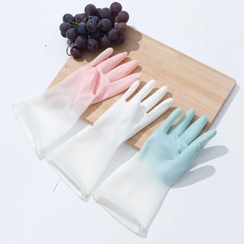 Dishwashing Cleaning Gloves Waterproof Rubber Latex Gloves Kitchen Durable Cleaning Windows Housework Tools