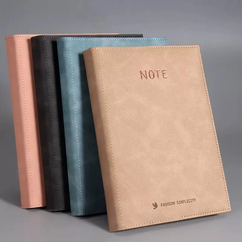 Promotional Good Quality Custom Diary Nice Journal With Hardcover A5 Pu Leather Notebook for School Supplies