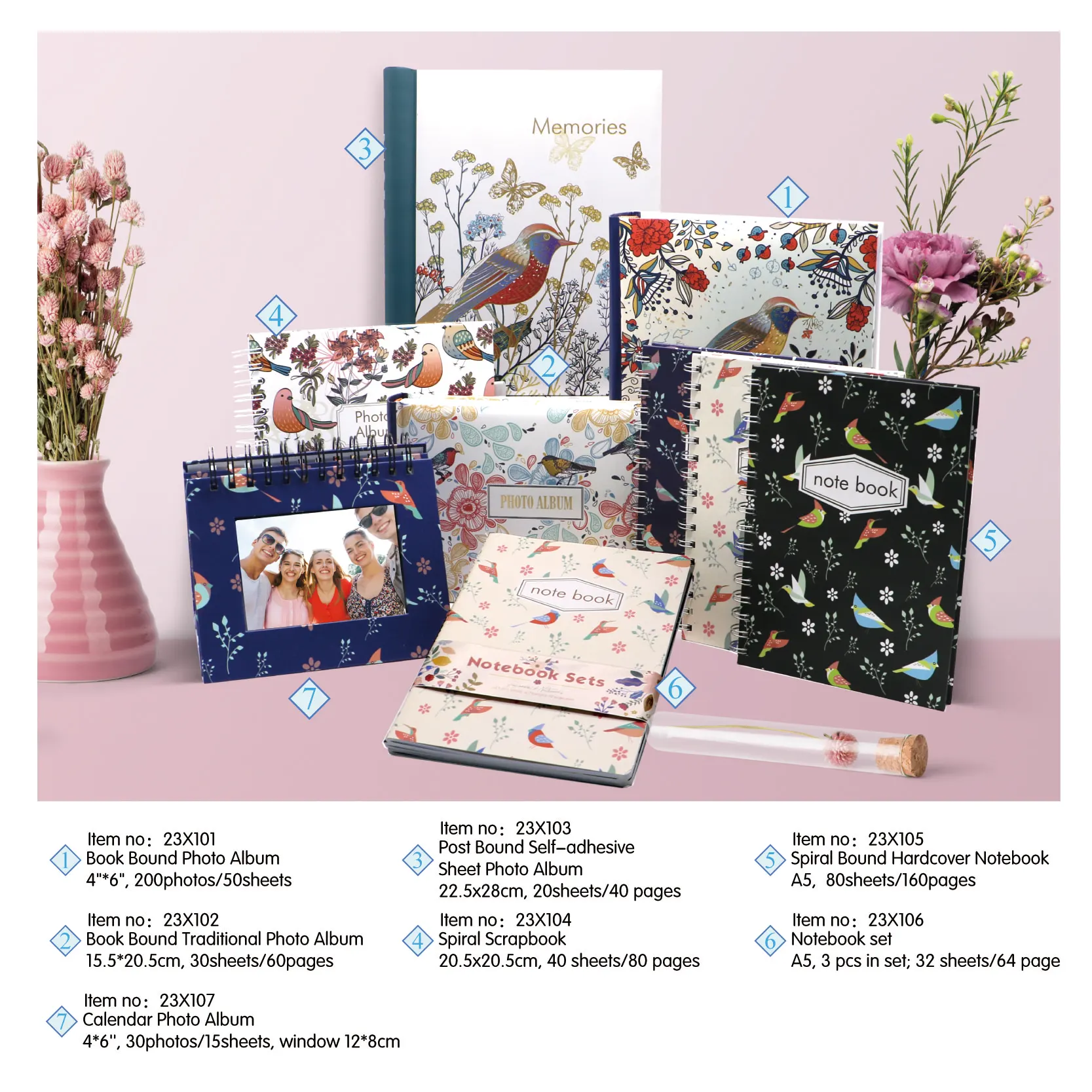 Elegant Vintage 4x6 200 photos Book Bound Memo Memory Collection Photo Album Book