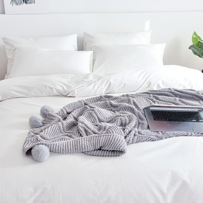 2023 new 40S long staple cotton bedding set bed linens for hotel or residential hostel