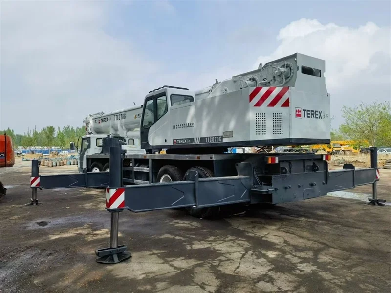 Perfect condition Terex 70 ton 70tons 70t 70 tons cranes/ Terex TTC070G TTC070 C070 used hydraulic mobile truck crane