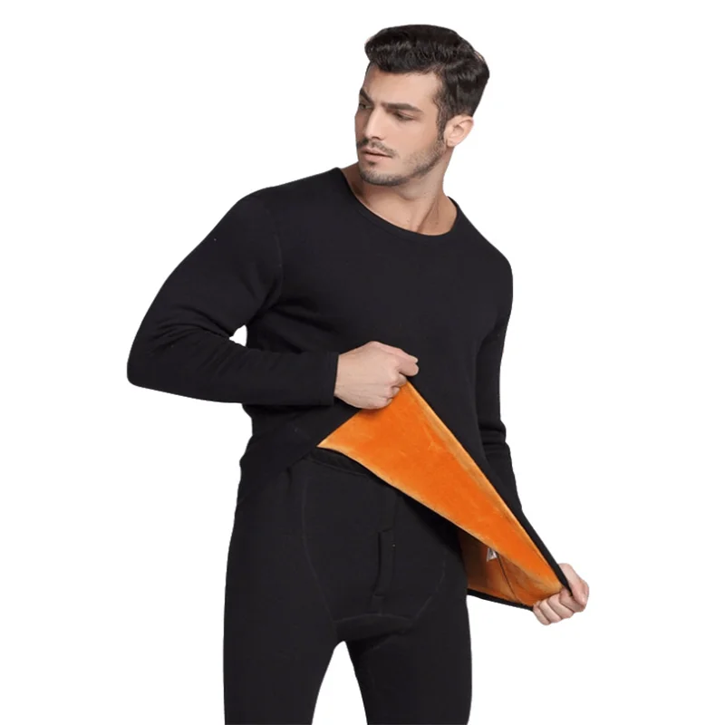 
Velvet and thick women thermal underwear set for men wholesale 