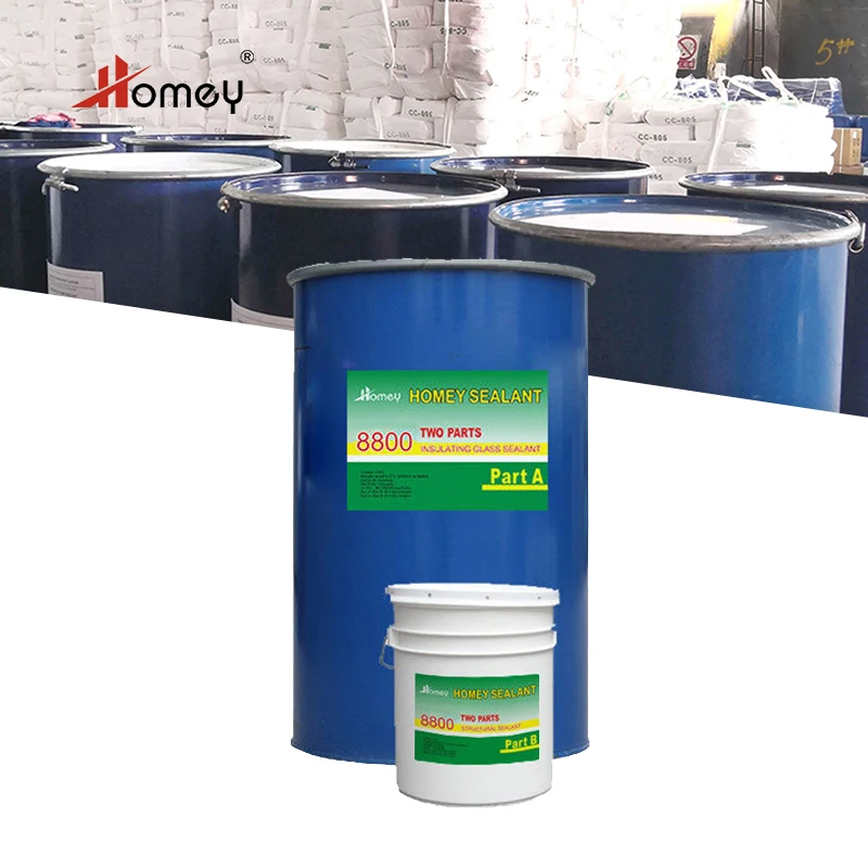 Homey Drum Glass Partition Wall Silicone Sealant Insulating Glass Two Part Silicone Sealant