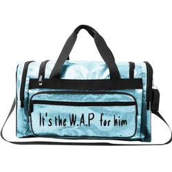 Glitter Spinnanight Duffel Bag Custom Ladies Overnight Spend The Night Cheerleading Bling Tote Bag Large Sneaky Link Duffle Bags