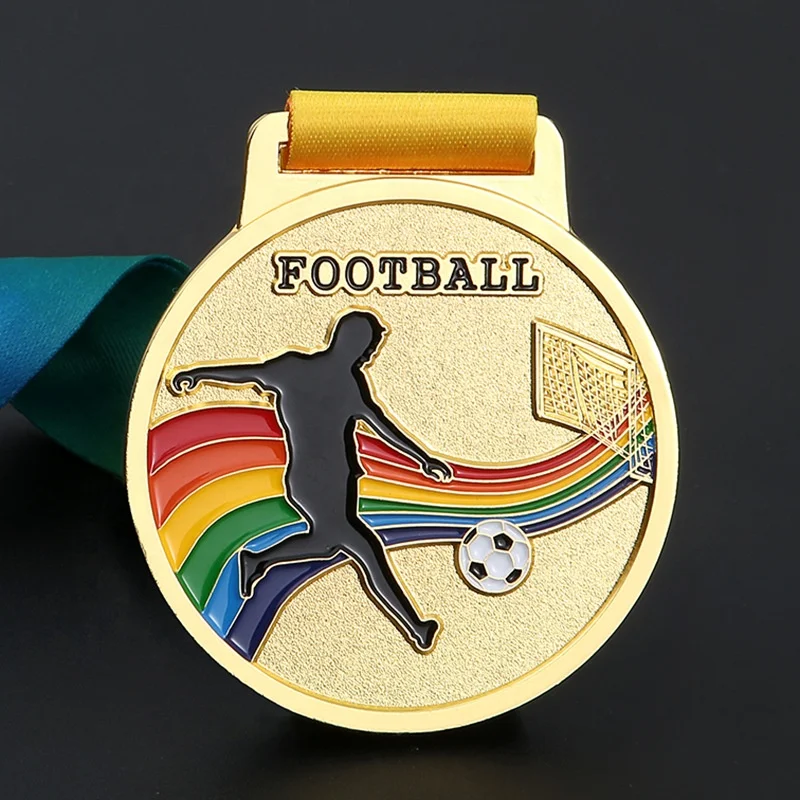 customised gold 5k 10K running swimming football metal custom marathon finisher sports medals manufacturer for medals
