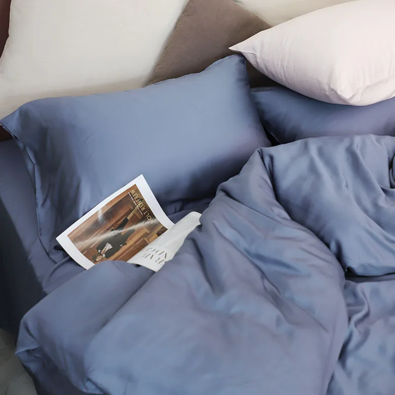 2024 hot sale Item Organic Bamboo fiber Bedding Bed set 100% bamboo bed linen flat sheet set