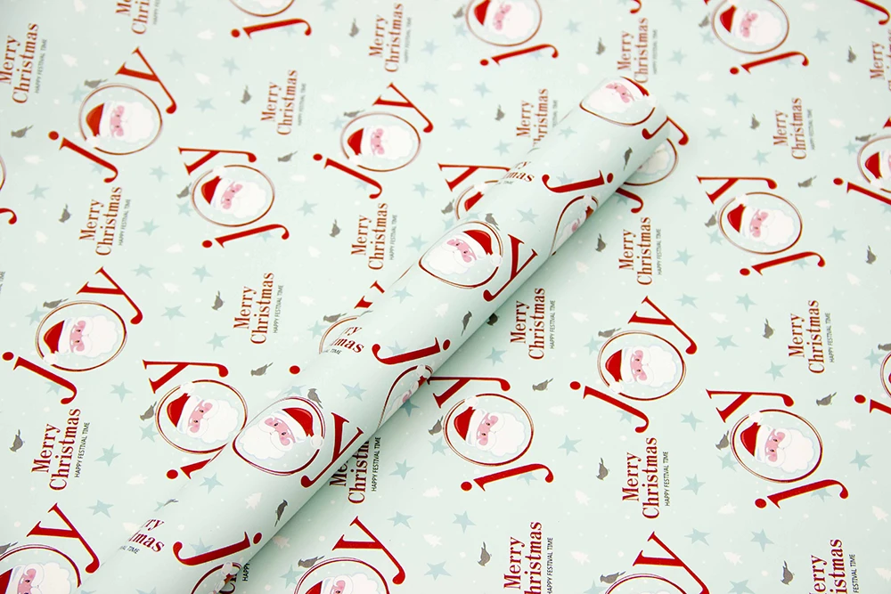 Christmas Decoration Gift Box Wrapping Paper Diy Handmade Paper Bag Gift Cover Cartoon Color Paper box