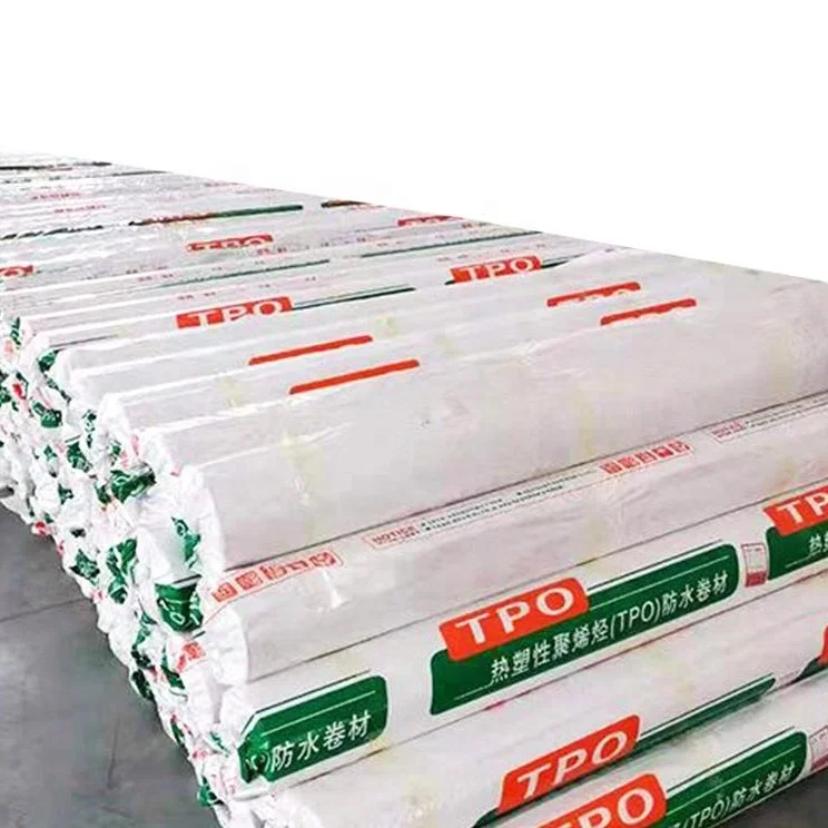 
Manufacturer fleece backed thermoplastic polyolefin TPO roofing waterproof membrane 