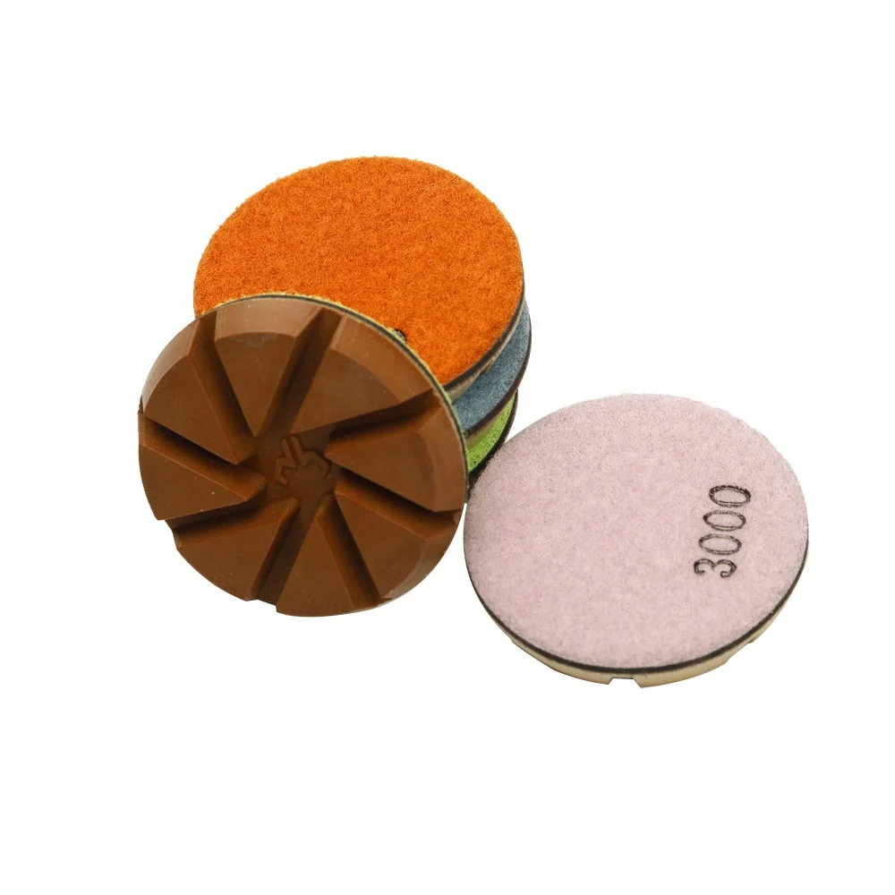 China 3 inch New Pattern And Formula Epoxy Resin Floor Polishing Pads