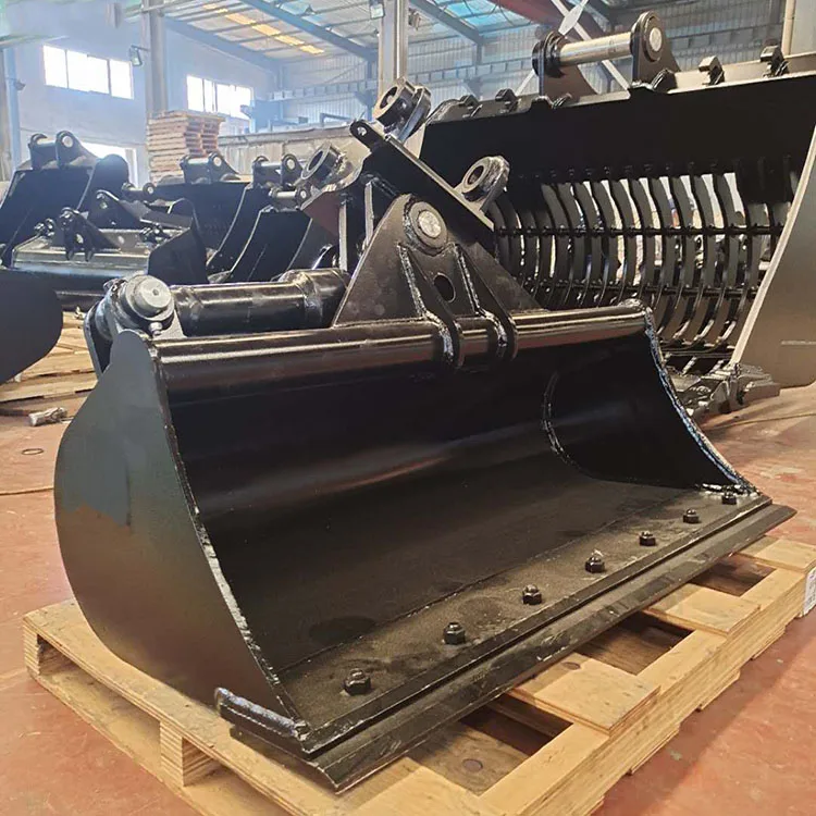 Excavator mud cleaning bucket hydraulic cylinder tilt bucket for EX270 EX285 ZX200