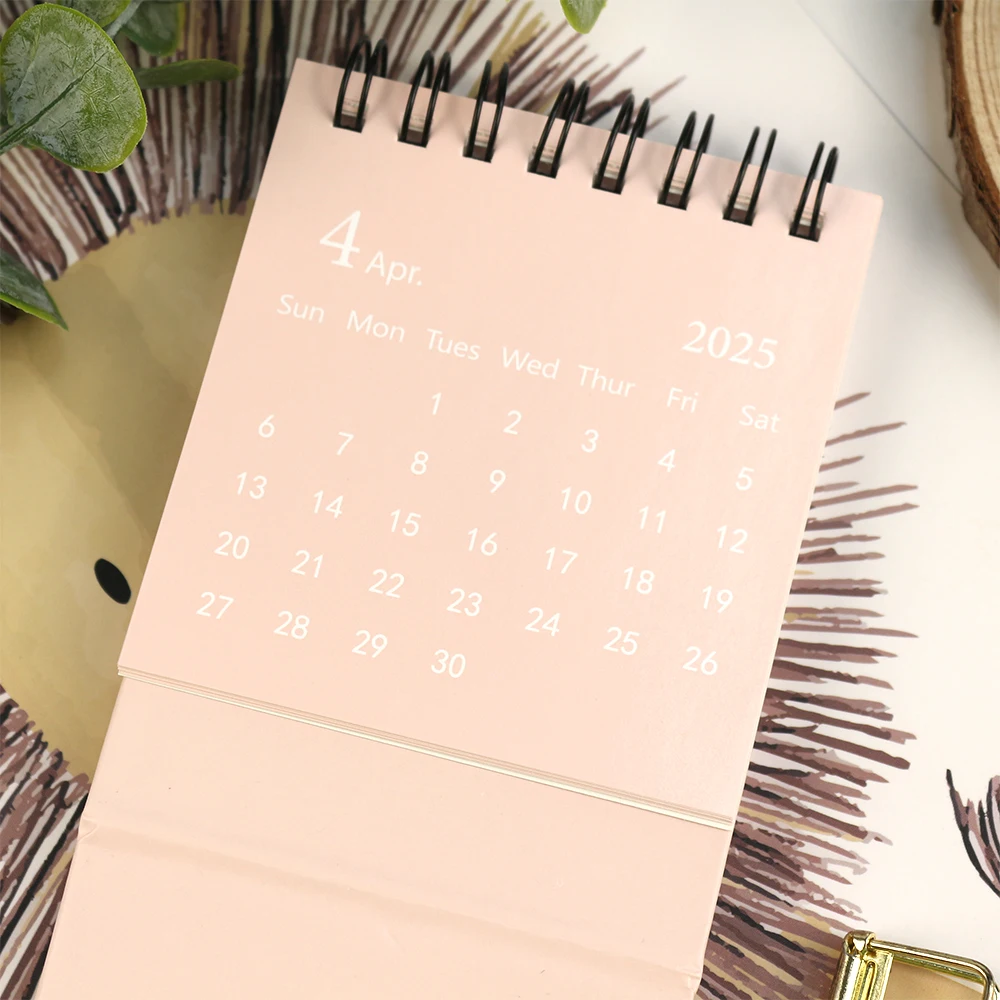Wholesale Full Color Custom Design Calendar 2025 New Yearly Monthly Desk Wall Calendar Printing Logo Style Calendar