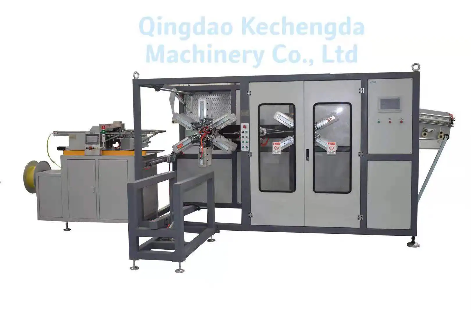 Flexible operation Single double plastic pipe winder/coiling machine/wire coiling machine