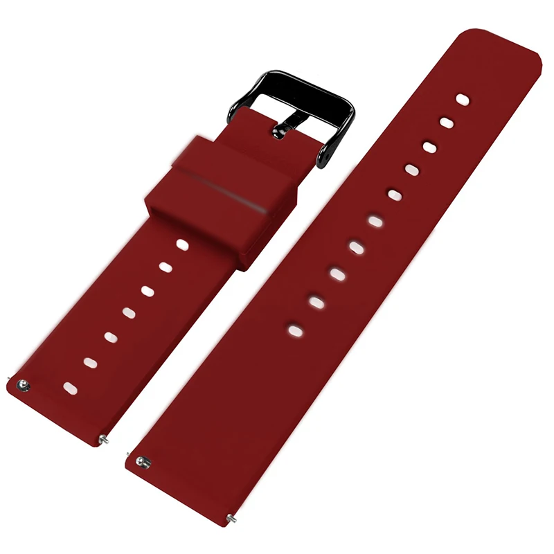 Can be customized length of two multi - color silicon rubber watchband