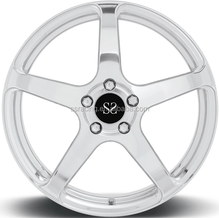 Chrome 19x8.5 19x10.5 Forged Wheel Rim Custom Bolt Sizes For BMW 3 Serials