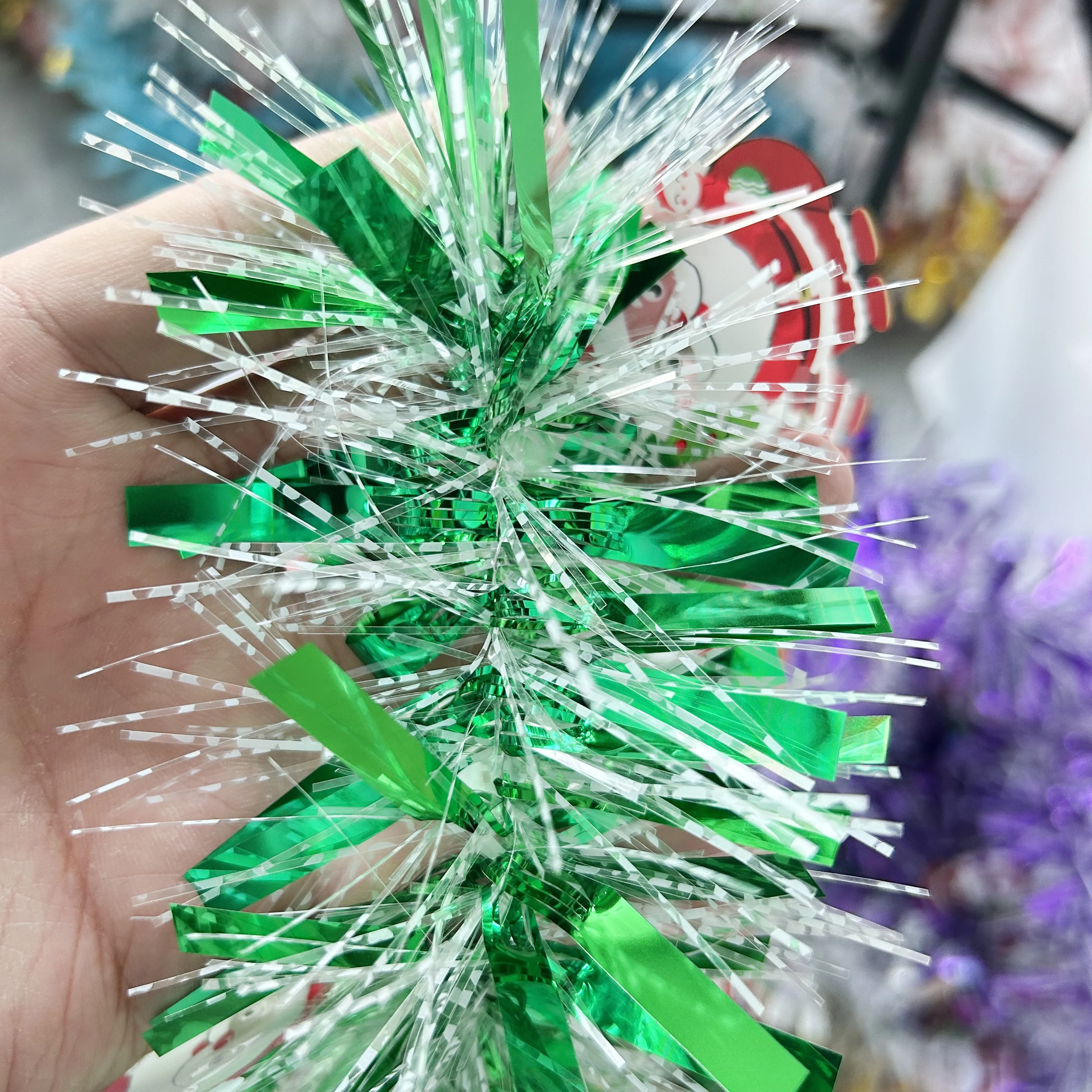 Christmas Party Xmas Tree Ornaments Garland Decorations Color Bar For Outdoor Shop