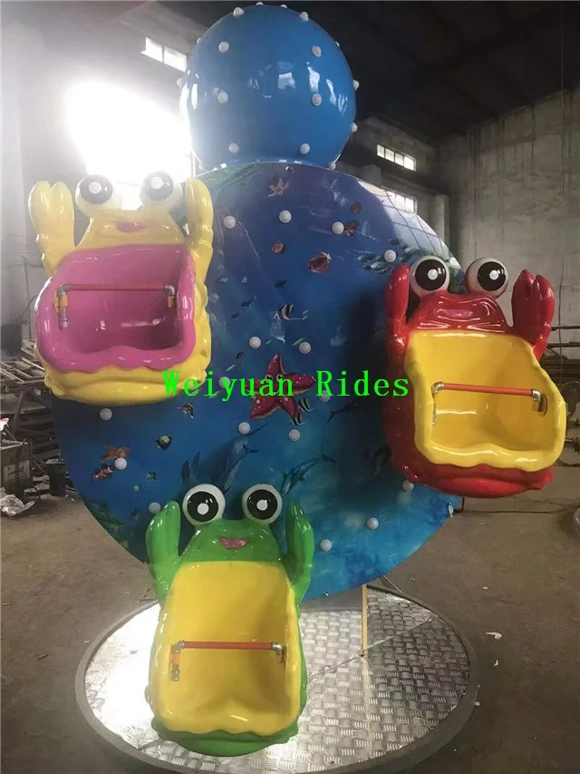 Carnival Rides Amusement Park Equipment Kids Portable Mini Ferris Wheel for Sale Customized Zhengzhou Indoor Park 6 Cabins 2.7m