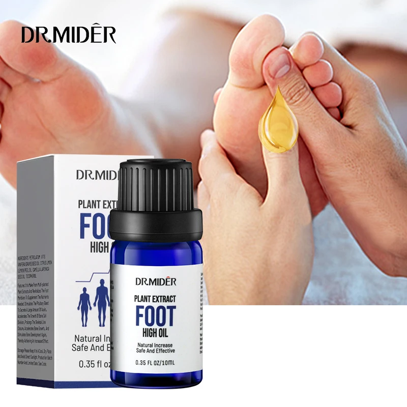 Free Sample Customize label Skin Safe Essential Oil Herbal Extract Foot Massage Grow Taller Height Increase Growth Oil