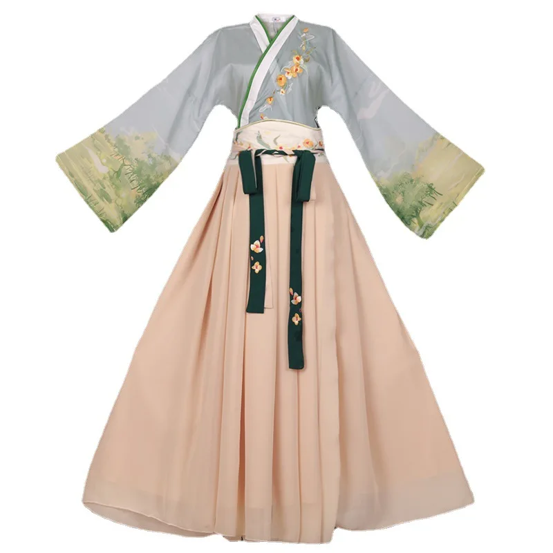 Hot Sale Wholesale Quick Shipping Chinese Costume Yellow Tang Dynasty Hanfu For Women