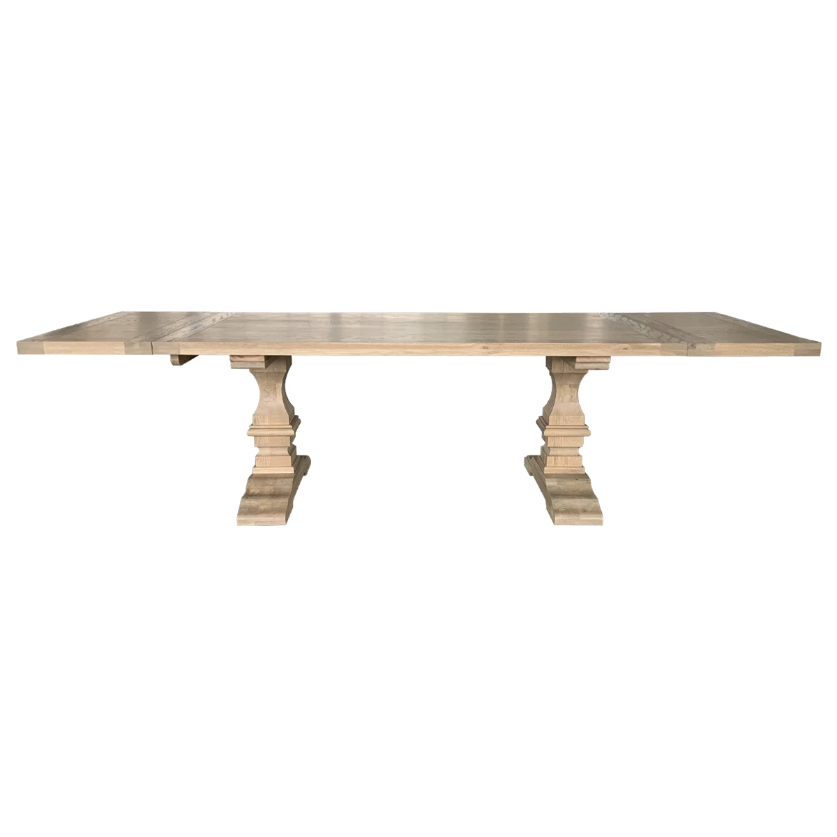 
French Style 8 Seater Extendable Oak Wood Dining Table HL704-300 