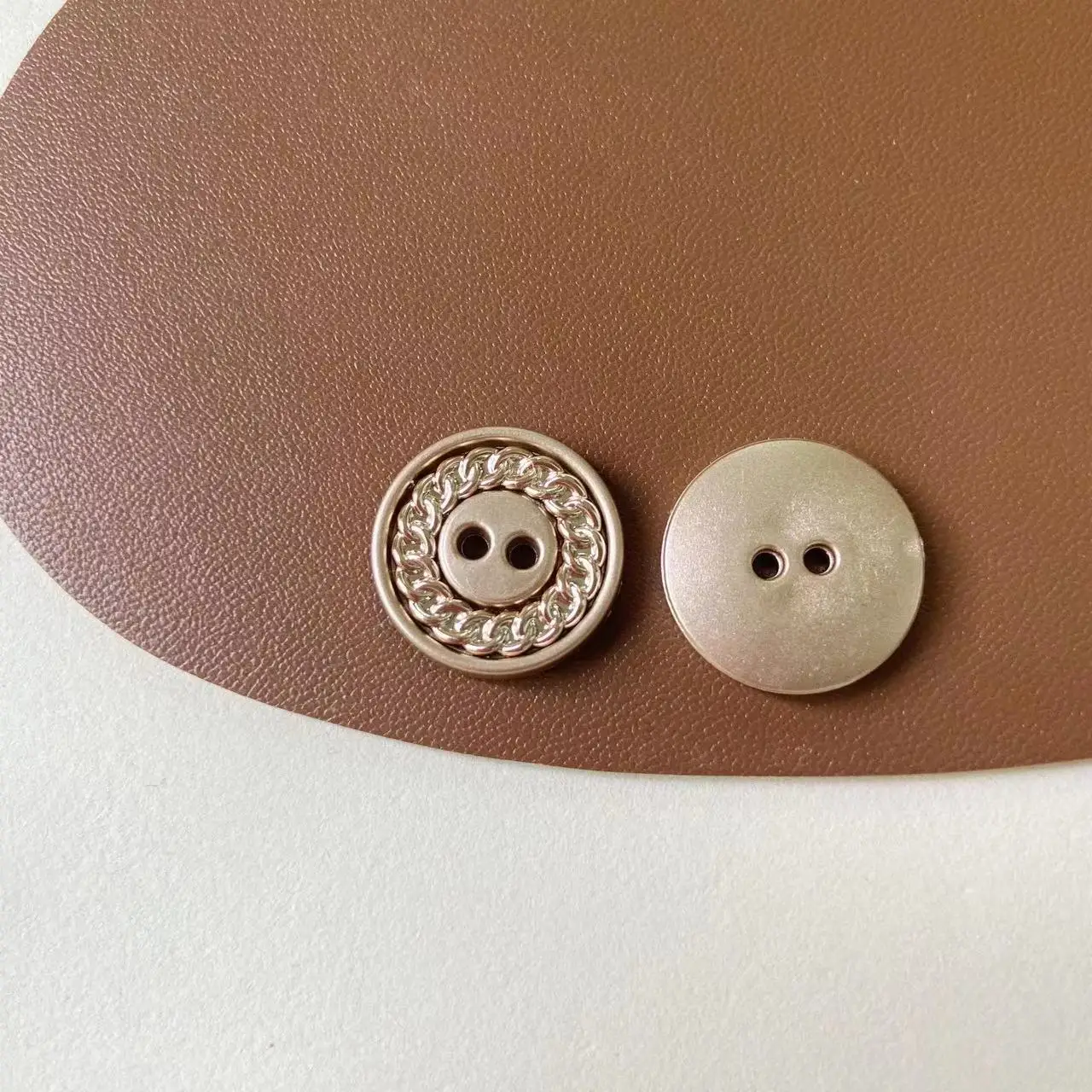 Customized 2 Holes ABS High-Quality Faux Leather Buttons DIY Sewing Shank Coat Plastic Buttons For Casual Suits