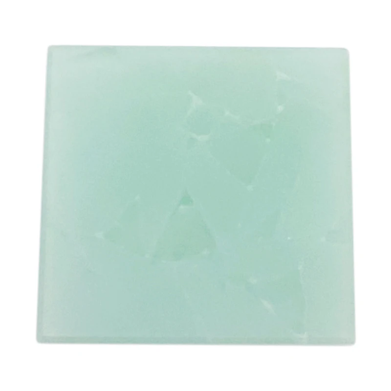 Customized Commercial Decoration Artificial Marble Stone Emerald Glass Block Jade Lacquered Floor Wall Glass for Hotel Project