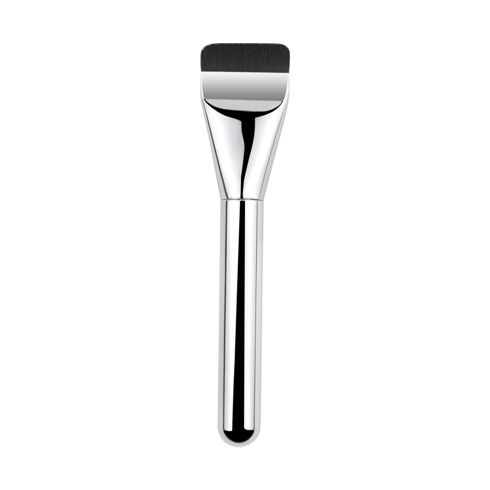 Custom Silver Mask Foundation Liquid Makeup Brush  brushes aluminum Nylon  for Face & Concealer Application foundation brush