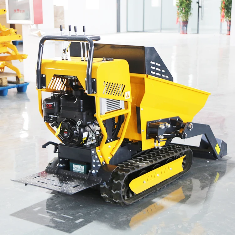 Automatic Manual Mini Tracked Dumper Hydraulic Diesel Dump Transporter Multifunctional Crawler Mini Dumper Tipper Truck