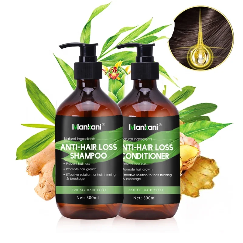 OEM private label hair loss product organic shampoo and conditioner set  for black hair growth shampoo for oily hair