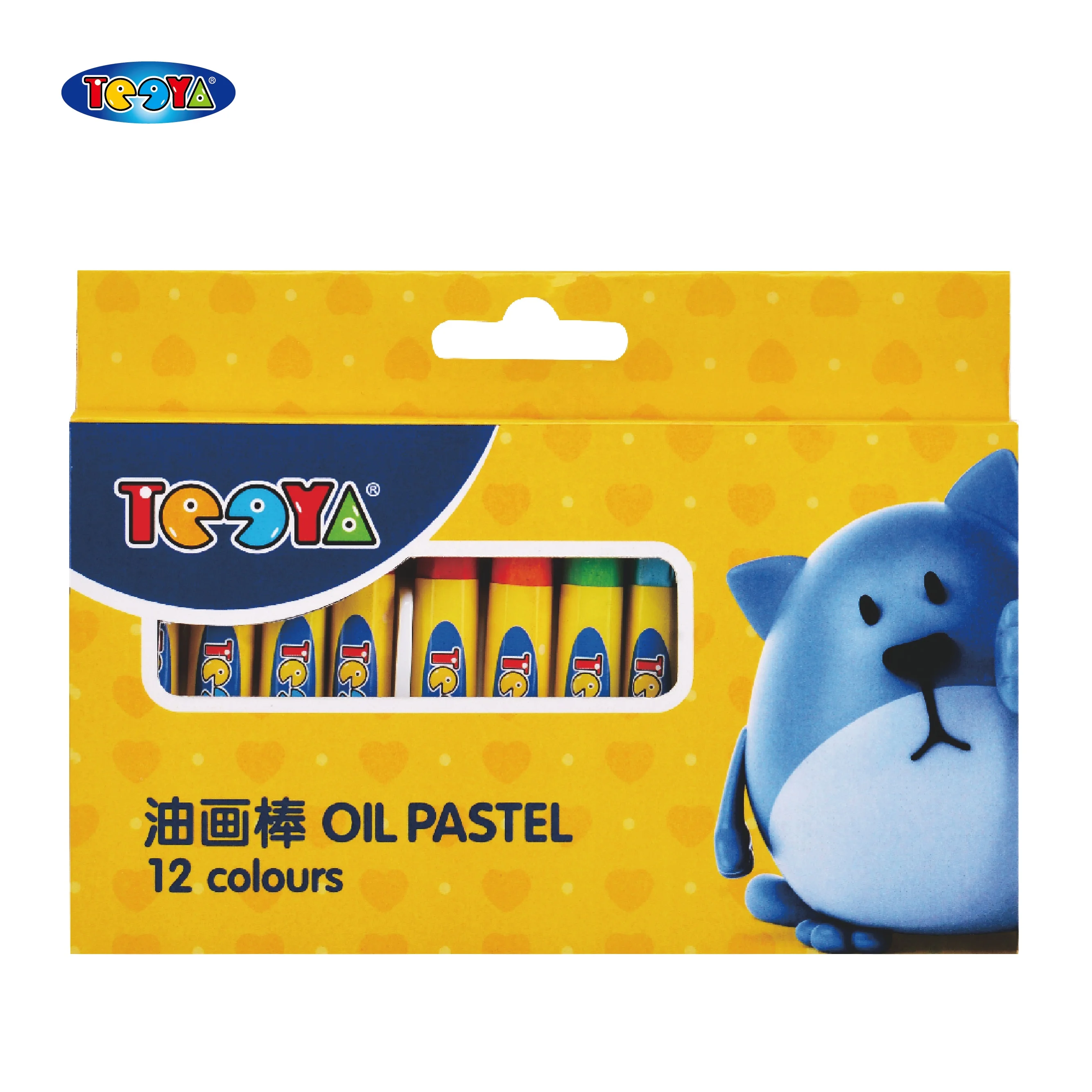 
24 COLOR 11*75MM HEXAGONAL OIL PASTEL SET IN CARDBOARD BOX WITH PVC TRAY INSIDE 